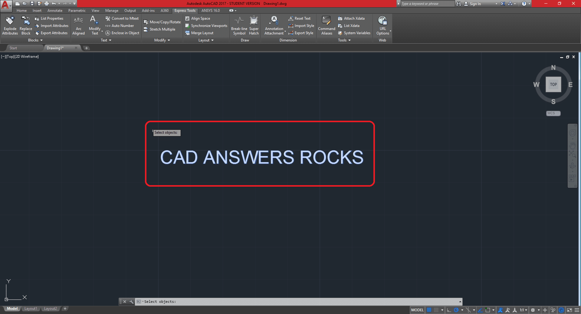 how to insert text in autocad